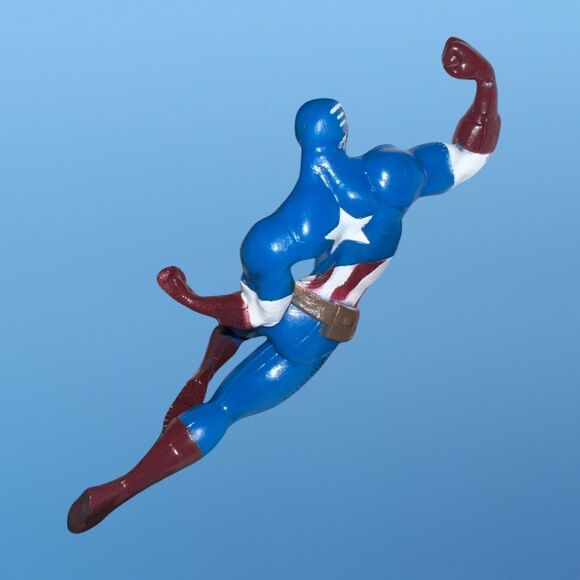 2013 Swimways Marvel Captain America & Ironman Bath Tub Pool Action Figures B4 - Picture 3 of 5